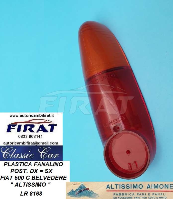 PLASTICA FANALINO FIAT 500 C BELVEDERE POST. ALTISSIMO (8168)